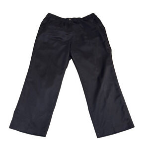 Alia Elegant Black Polyester Dress Work Pants Slip On Women Size 18W